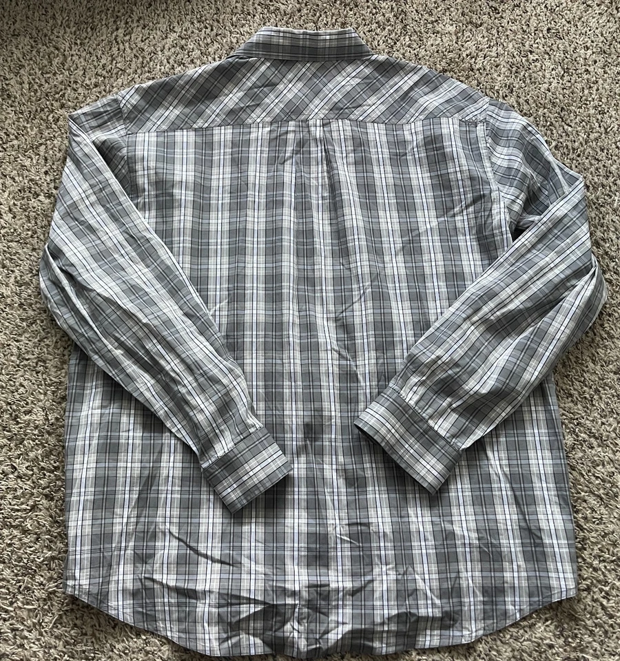 5.11 Tactical Covert Flex Long Sleeve Shirt Mens XL Gray Plaid Snap Close 72428 - Image 4 of 4