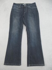 Lee Perfect Fit Empire Bootcut Jeans Womens 12 Short Blue Dark Wash Stretch