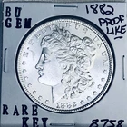 1882 BU GEM MORGAN SILVER DOLLAR UNC /MS+++ U.S. MINT RARE COIN 8758