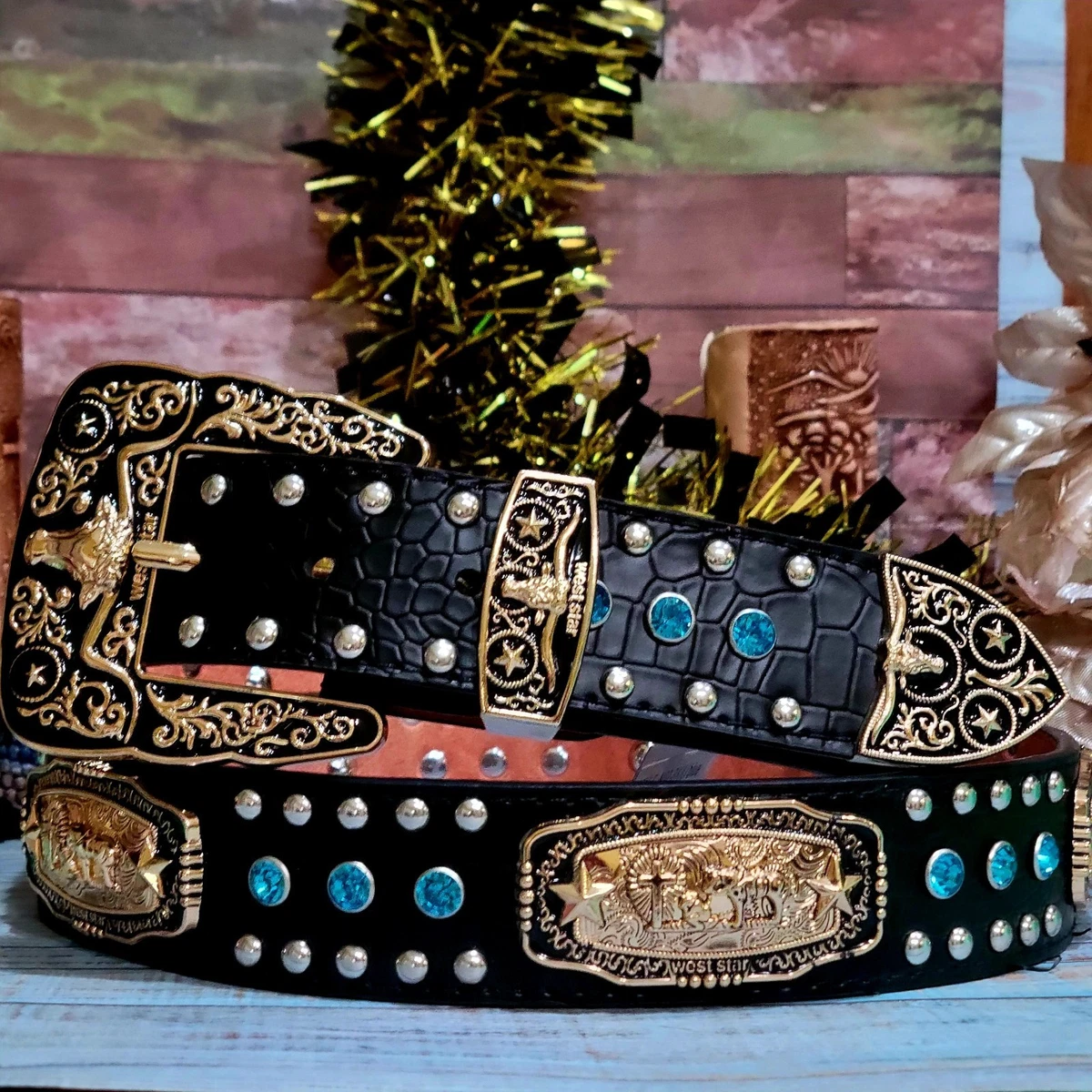 Western Studded Belts for Men for sale | eBay