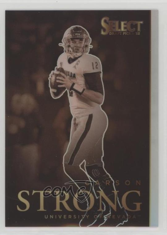 2022 Panini Select Draft Picks Artistic Selections Carson Strong Rookie RC 0c3