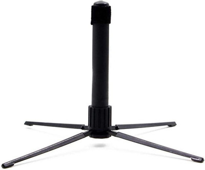 Liyafy Portable Flute Stand Holder Metal Foldable Support 4-Leg Stand Wind Instr