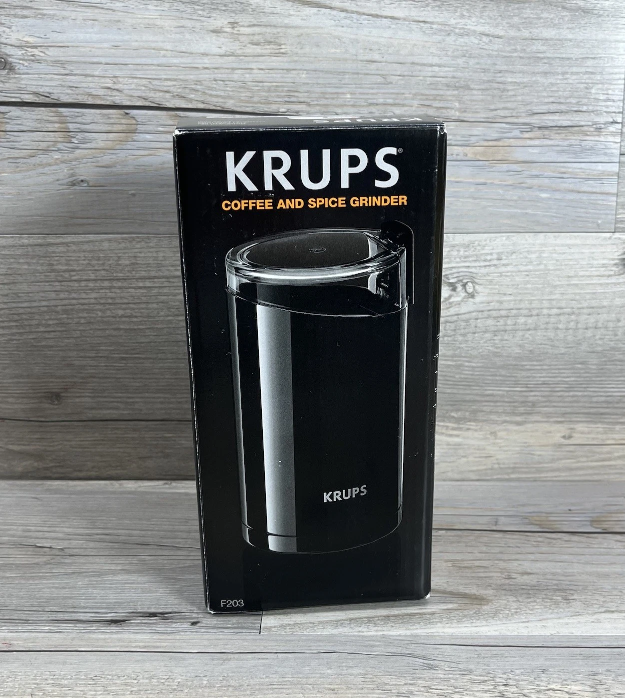 Krups F203 Electric Spice and 3oz Coffee Grinder New in Box