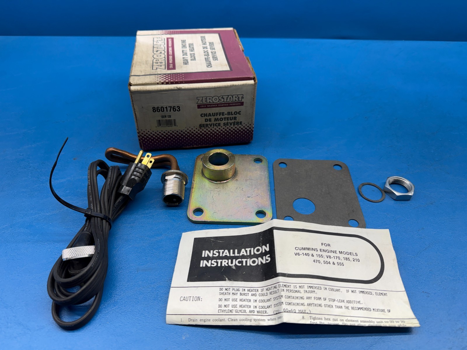 Zerostart 8601763 1000W 120V Direct Immersion Style Engine H