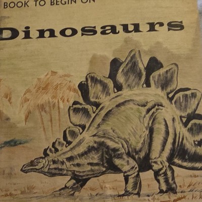 Dinosaurs Hardcover Eunice Holsaert & Robert Gartland My Weekly Reader 1959