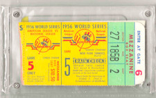 world series ticket stub 1956 Game 5  