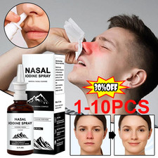 1-10X Iodine Nasal Spray,Nasal Iodine Nasal Cleanse Refresh Your Nasal Passage  