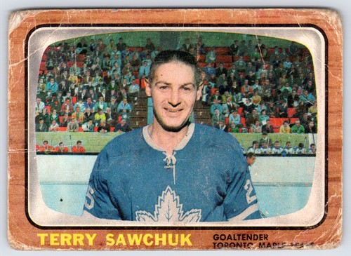 Terry Sawchuk #13 1966 Topps card