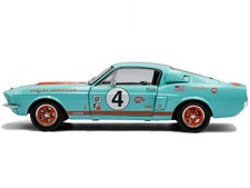 1/18 1967 Shelby GT500 #4 "Gulf Racing Tribute" Light Blue with Orange Stripes