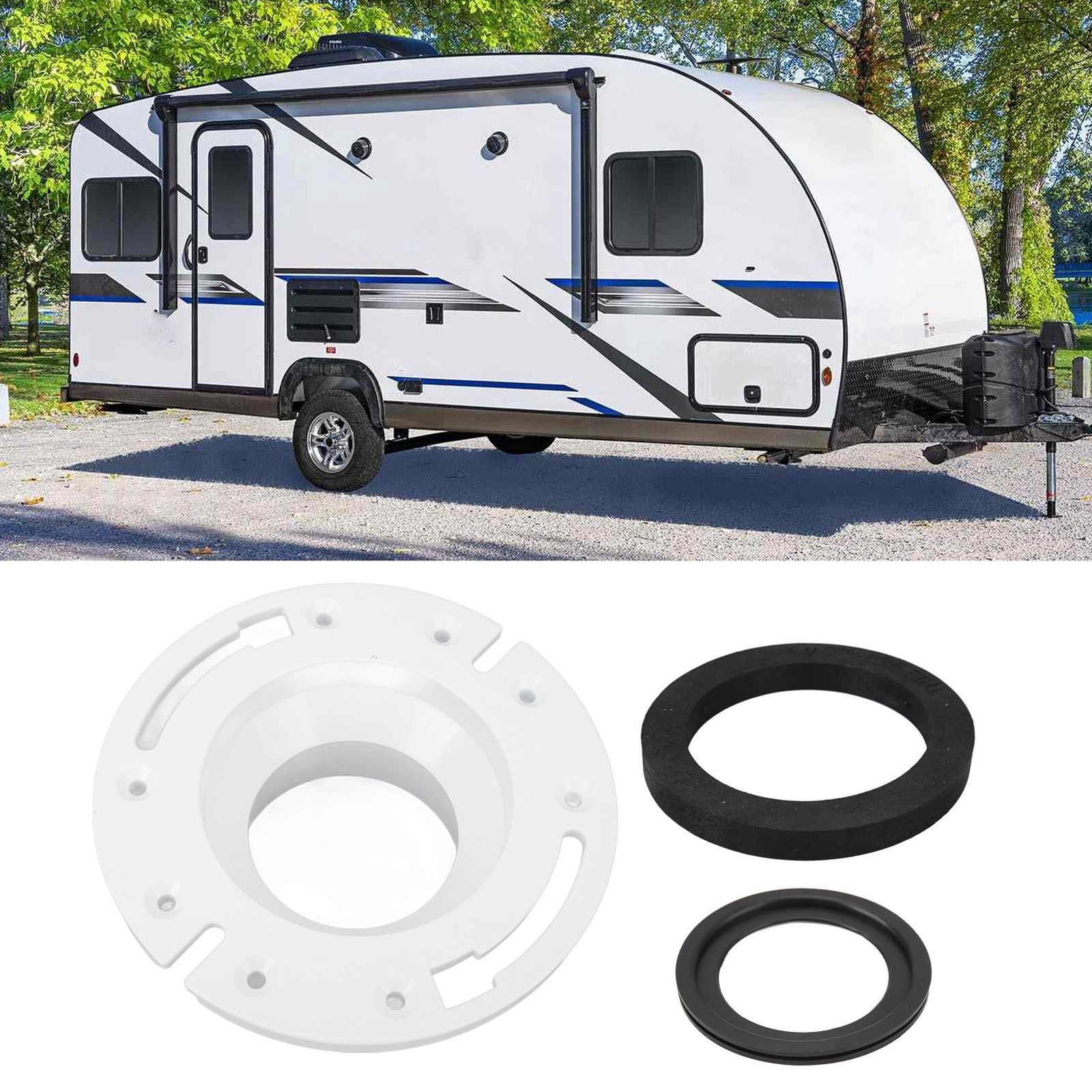 Rv Toilet Seal Flange 385345892 3 Inch RV Toilet Flange Replacement For Dome BAJ
