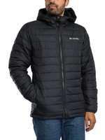 Columbia Powder Lite II Kapuzenjacke, Schwarz - XL