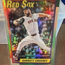 Topps 2025 Update Series Garrett Crochet U90-40 Red Sox 35th Anniversary Hologr…