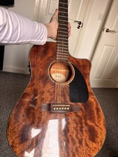 Fender CD-60SCE Electro-Acoustic Guitar, Mahogany/Rosewood