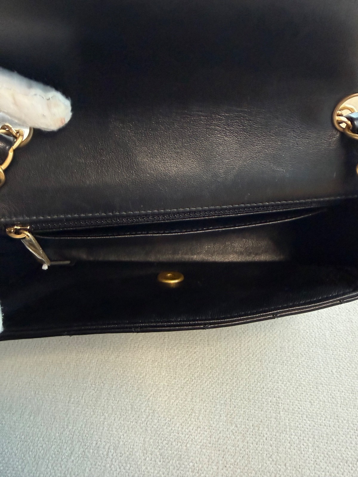 CHANEL Mini Rectangular Flap Bag Black Lambskin w… - image 18