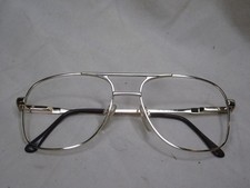 vintage eyeglasses glasses frames Mario Martinelli Captain 56-18 Gold aviator