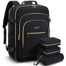 50L Travel Backpack for Women, Carry On Bag Flight Approved, Waterproof Backp...