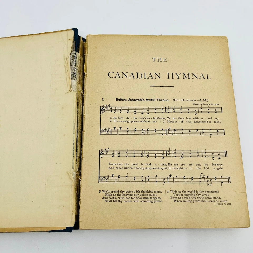 1894 EL HIMNARIO CANADIENSE 496 himnos William Briggs Toronto Escuela Dominical TD7 Foto 2 de 4