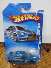 Hot Wheels 2008 Lancer Evolution Nightburnerz 10 Blue 310 - New In Package