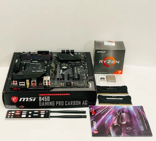 AMD Ryzen 7 5800X + MSI B450 Gaming Pro Carbon AC Wifi + Corsair 32GB RAM Bundle