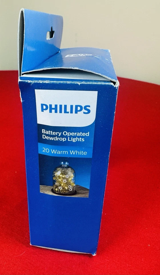 Philips Hanukkah Dewdrop LED Lights 20 Warm White Star of David Battery 6.3ft - Image 3 of 4