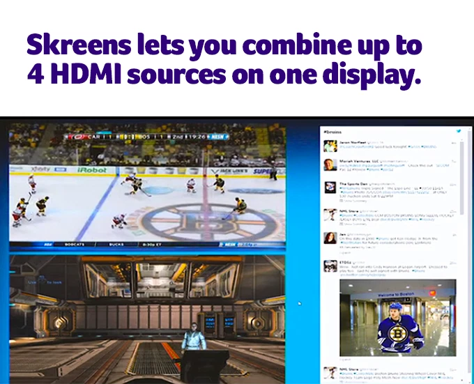 Skreens NexusFour HDMI 4-way mixer multiviewer pip picture-in-picture - Image 2 of 4