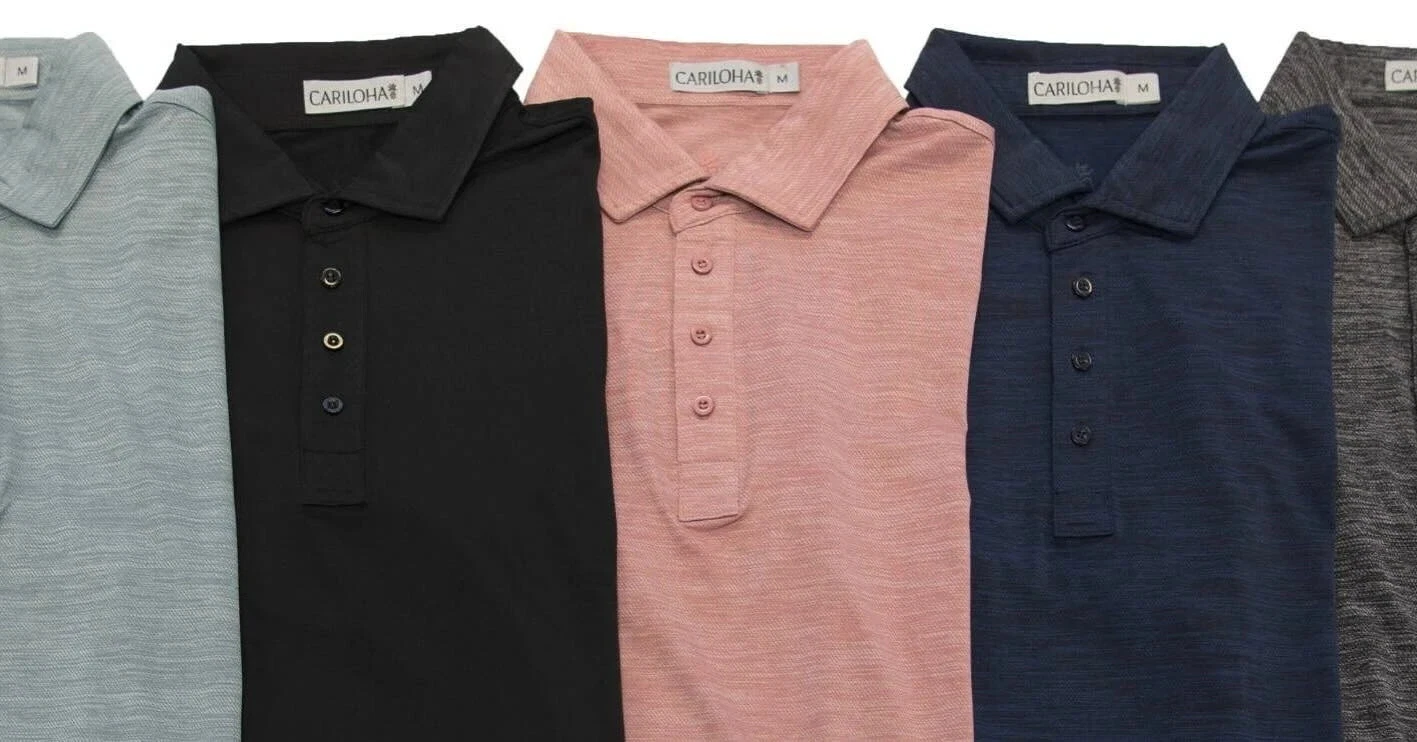 Cariloha Lightweight Performance Polo Mens Color Choice Bamboo Breathable