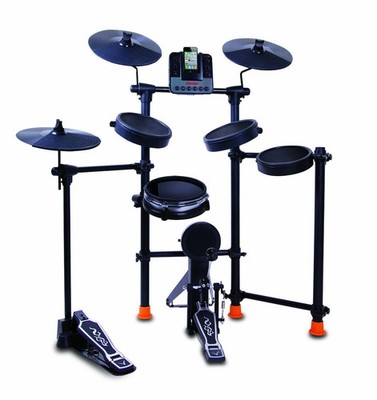 Jammin Pro, 15 JAMMINPRO Drum Set with iPod Dock, Black (IROCKER)