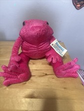 Toys R Us Animal Alley Large Hot Pink Frog Plush 19" 2000 Commonwealth