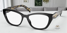 PRADA PR 19WV 1AB1O1 Cat Eye Black Demo Lens 53 mm Women's Eyeglasses