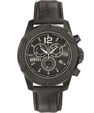 Versus by Versace Men's SOC030014 AVENTURA Chronograph Quartz Leather Watch