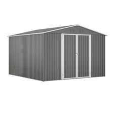 Large Metal Outdoor Storage Shed – Garden Tool Shed for Backyard, Patio & Lawn