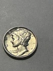 1944  BU BEAUTIFULL  Mercury Dime  FULL STAFF   N491