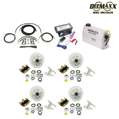 #ad Trailer Electric Over Hydraulic 5200 lbs. Integral Disc Brake Kit 2 AXLES $2107.99