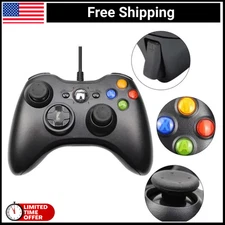 USB Wired Gamepad for PC & Xbox 360 (Black) – Windows 781011 Compatible