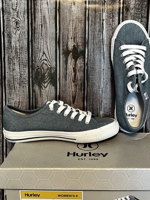 NIB Hurley Women's Athletic Shoes Sneakers Lace Denim Blue Size 6