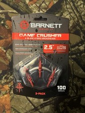 Barnett Game Crusher 4-Blade Hybrid Broadhead 100 Grain 2.5" 3-Pack