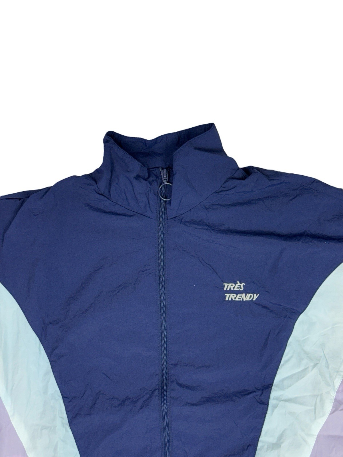 Pull and Bear Blue Zip Track Jacket Medium - image 2