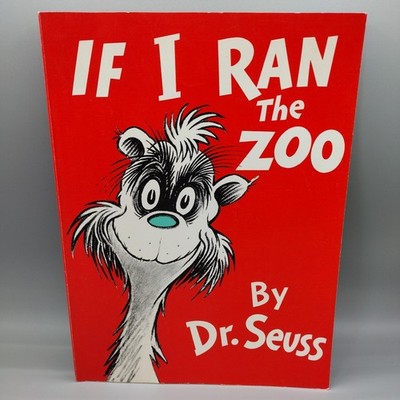 1977 Edition If I Ran The Zoo By Dr Seuss Paperback Book Vintage Banned PB VTG