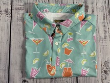 Mens Tipsy Elves Golf Polo Shirt Sz XL Excellent Condition 0578