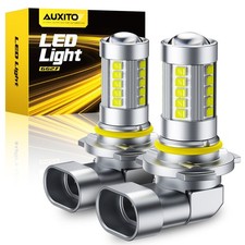 Pair H10 LED Fog Driving Light Bulbs Kit 9145 9140 6500K White Super Bright NEW