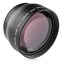 Opteka 46mm 2.2x Telephoto Lens for Panasonic Lumix G Macro 30mm f/2.8 O.I.S.
