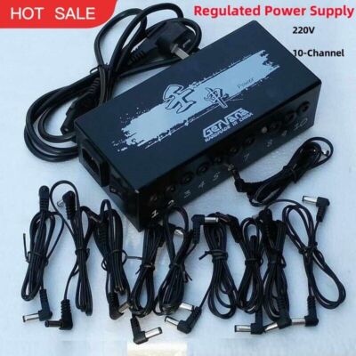 220V 10-CH Fully Independent Regulated Power Supply for Single Effects Pedal #F1