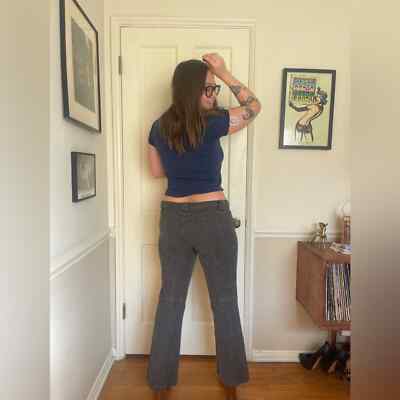 Y2K Vintage Low Rise Lace Up Jeans | eBay