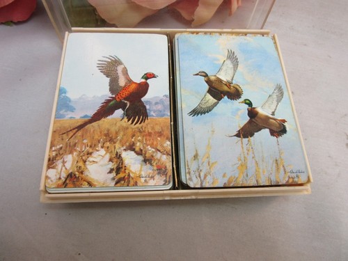 2 decks playing cards. W/box. Ducks. Redislip - Picture 2 of 5