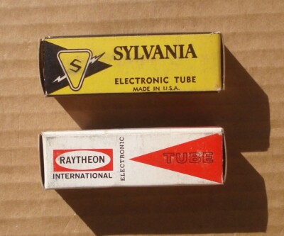 12BK5 Raytheon / Sylvania Vintage Electronic Vacuum Tubes Lot of 2 NOS NIB