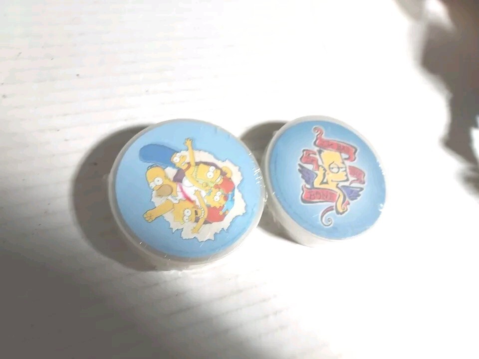 THE SIMPSONS + Bart Simpson (2 Packs) PLAYING CARDS IN ROUND