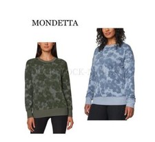 NEW WOMEN MONDETTA LS RELAXED FIT LIGHTWEIGHT SWEATSHIRT DROP SLEEVE  VARIETY