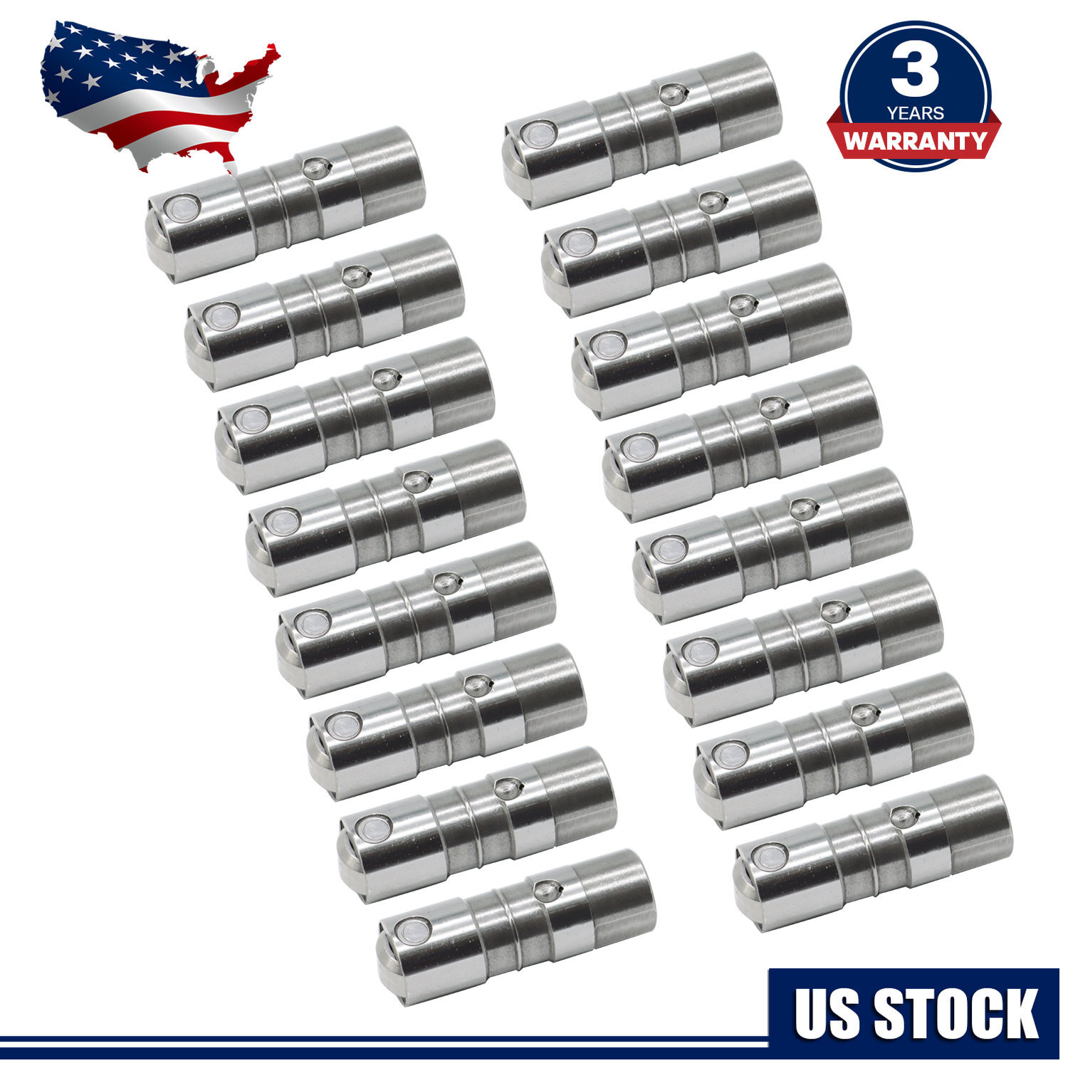 Set 16 Hydraulic Roller Lifters for Chevy 5.3 5.7 6.0 LS1 LS2 LS3 SBC