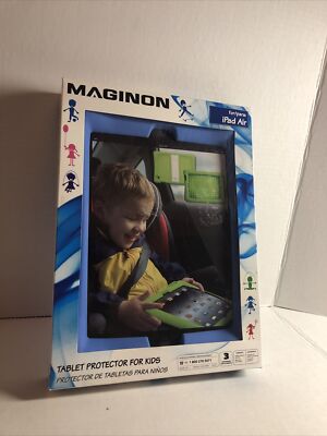 iPad Air Tablet Blue Rubber Protector Case For Kids By MAGINON 