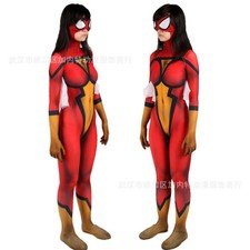 Spider-Woman Jumpsuit Jessica Drew Bodysuit Cosplay Costume Suit Halloween Props